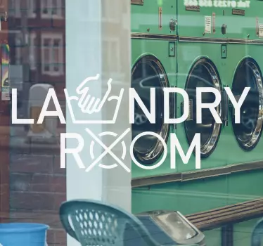 Laundry room Shop Window Decal - TenStickers