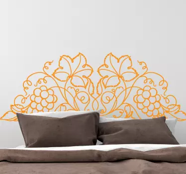 Leaf vine headboard plant decals - TenStickers