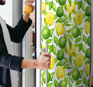 Lemons and Limes fridge decals - TenStickers