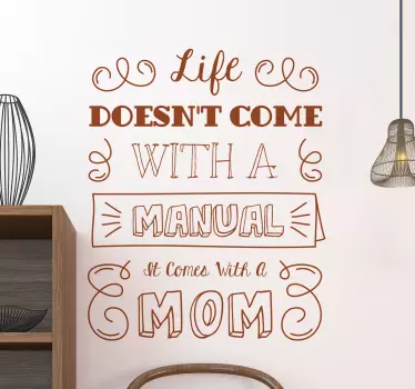 Life doesn't come with a quote sticker - TenStickers
