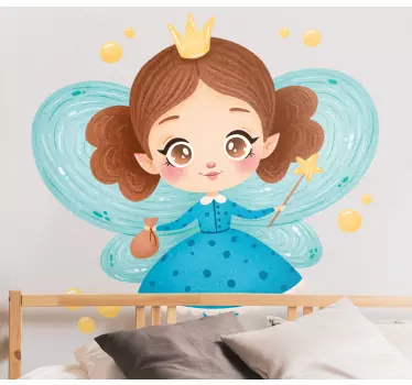 Little Fairy flying fairy tale wall decal - TenStickers