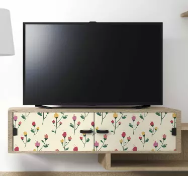 little peonies furniture sticker - TenStickers