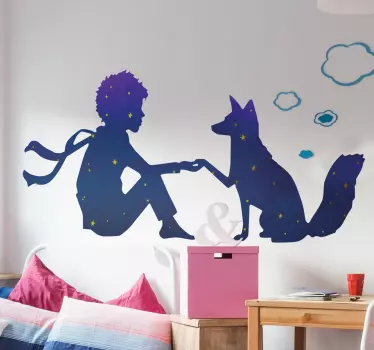 Little Prince night fairy tale wall decal - TenStickers