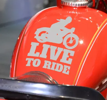 Live to Ride Motorcycle stickers - TenStickers