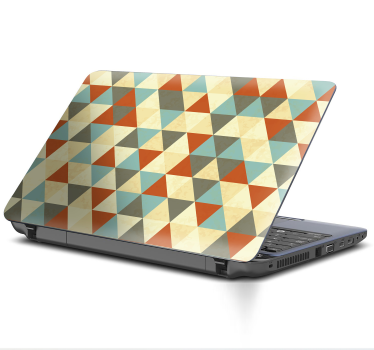 Lively triangular design laptop skin - TenStickers
