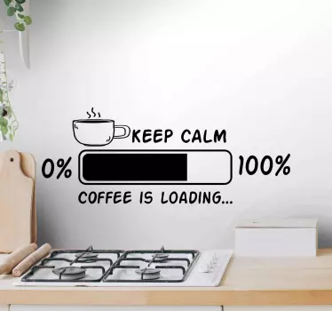 Loading coffee drink wall decal - TenStickers