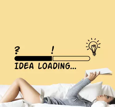 Loading idea video game wall decal - TenStickers