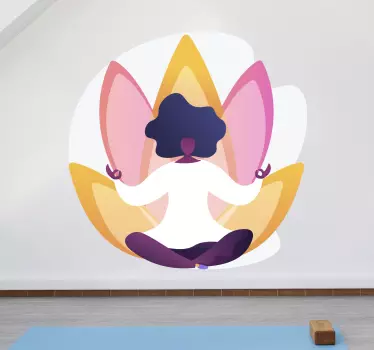 Lotus relaxation wall decor - TenStickers