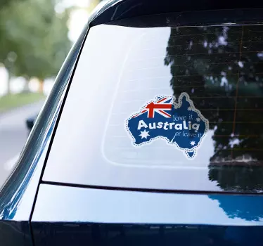 Love it or leave it car sticker - TenStickers
