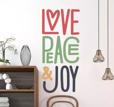 Love messages  text wall decal - TenStickers