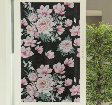 Magnolia plants window decal - TenStickers
