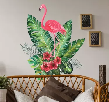 Majestic flaming plant wall decor - TenStickers
