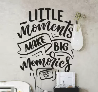 Making Memories home text wall decal - TenStickers