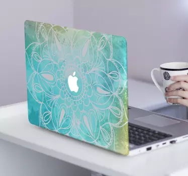 Mandala Laptop Sticker - TenStickers