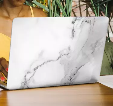 Marble laptop sticker - TenStickers