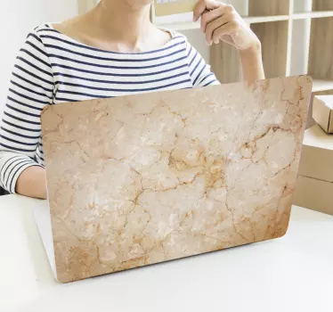 Marble Laptop Sticker - TenStickers