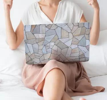 Marble texture laptop skin decal - TenStickers