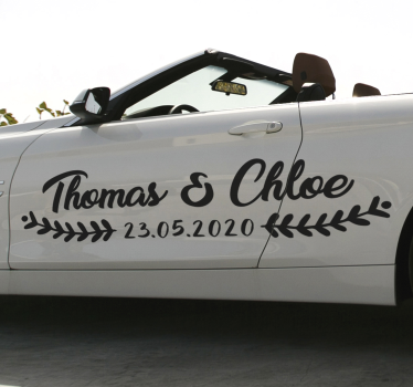 Marriage decoration wedding vinyl sticker - TenStickers