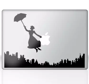 Mary Poppins MacBook Sticker - TenStickers