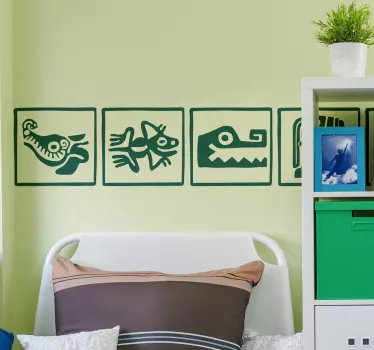 Mayan tribe child vinyl wall art decal - TenStickers