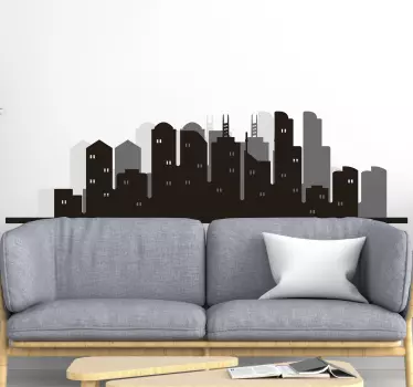 Melbourne skyline decal - TenStickers