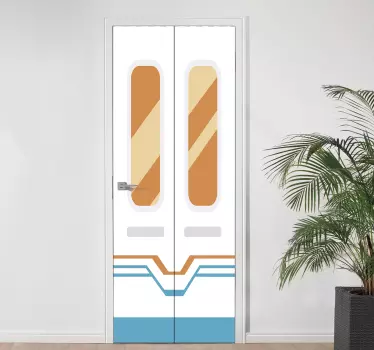 Metro door sticker - TenStickers