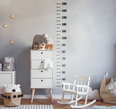 Minimalistic height chart sticker - TenStickers