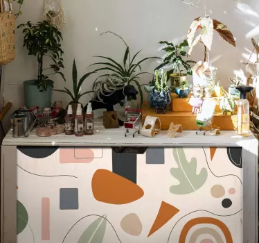 Minimalistic light colors decals for furniture - TenStickers
