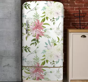 Minimalistic realistic garden fridge decal - TenStickers