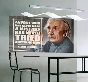 Mistakes Einstein quote decal - TenStickers