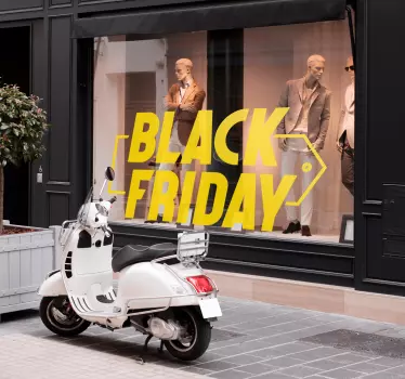 Modern cursive font black friday sticker  - TenStickers