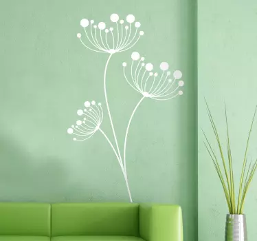 Modern Dandelions Wall Sticker - TenStickers