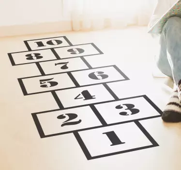 Modern Hopscotch floor sticker - TenStickers