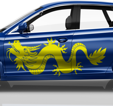monocolor dragon  Car Decal - TenStickers