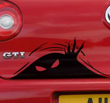 Monster in the boot car sticker - TenStickers