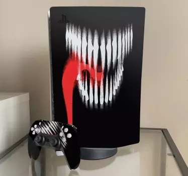 Monster mouth skin PS5 vinyl sticker - TenStickers