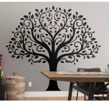Moroccan tree design bedroom sticker - TenStickers
