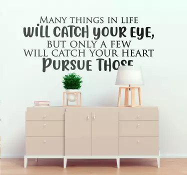 Motivational Life Saying quote sticker - TenStickers