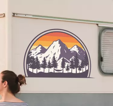 Motor Home wilderness caravan decal - TenStickers