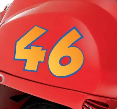 Motorbike Numbers Stickers - TenStickers