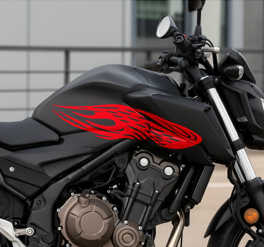 Motorbike sticker blazing wing stroke - TenStickers