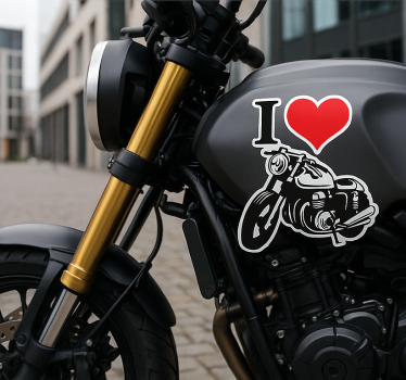 Motorbike sticker i love motorbikes - TenStickers