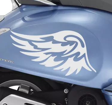 Motorcycle with wings Motorcycle stickers - TenStickers