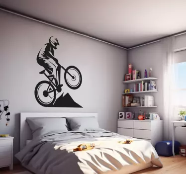 Mountain bike wall decal for teenagers room - TenStickers