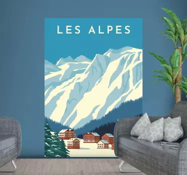 Mountains in Switzerland decal - TenStickers