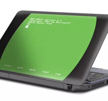 MSX Screen laptop skin - TenStickers