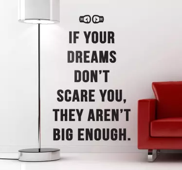 Muhammad Ali Dreams Wall Sticker - TenStickers