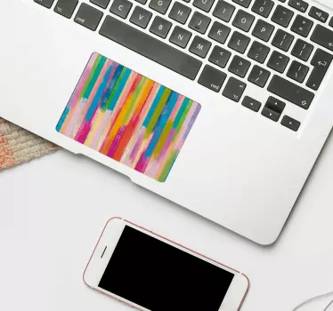 Multicolour Trackpad texture laptop sticker - TenStickers