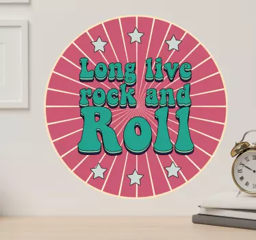 Music sticker bold rock vibes - TenStickers