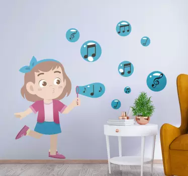 Musical Bubble Fun music sticker - TenStickers
